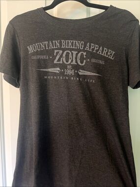 Ladies Charcoal Graphic Tee - Mountain Bike Tee size xl fits like M New/out tags